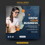 - colorful fun stylish working business creative agency instagram post feed template - Home