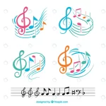 colorful musical notes with abstract staves rnd782 frp1013567 1 - title:Home - اورچین فایل - format: - sku: - keywords:وکتور,موکاپ,افکت متنی,پروژه افترافکت p_id:63922