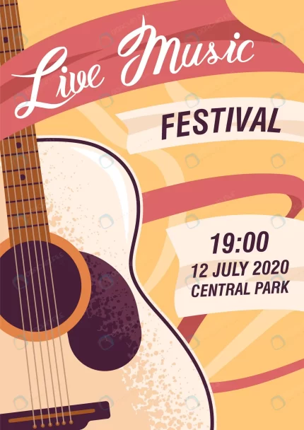 colorful promo poster live music festival vector f rnd977 frp26940278 1 - title:graphic home - اورچین فایل - format: - sku: - keywords: p_id:353984