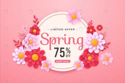 colorful spring sale banner paper style crc3944185d size27.73mb 1 - title:graphic home - اورچین فایل - format: - sku: - keywords: p_id:353984