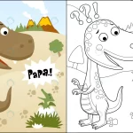 coloring book or page of funny dinosaurs cartoon crc1a00bc34 size1.50mb - title:Home - اورچین فایل - format: - sku: - keywords:وکتور,موکاپ,افکت متنی,پروژه افترافکت p_id:63922