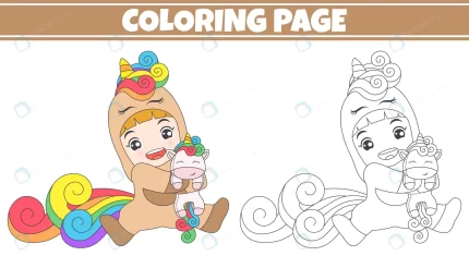 coloring girl playing unicorn doll crc0c3294b6 size1.97mb - title:graphic home - اورچین فایل - format: - sku: - keywords: p_id:353984