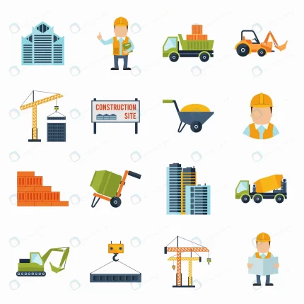 construction icons flat crcf9dcee08 size1.43mb 1 - title:graphic home - اورچین فایل - format: - sku: - keywords: p_id:353984