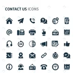 - contact us icon set fillio black icon series crc98d35750 size1.07mb - Home