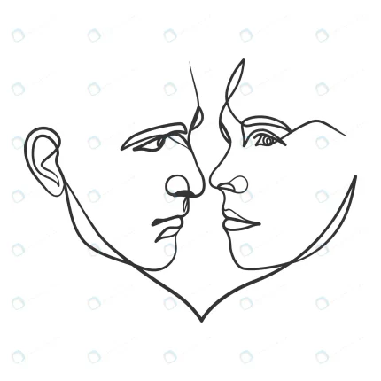 continuous line art drawing couple line art man w crc7ab4a3b3 size0.37mb - title:graphic home - اورچین فایل - format: - sku: - keywords: p_id:353984