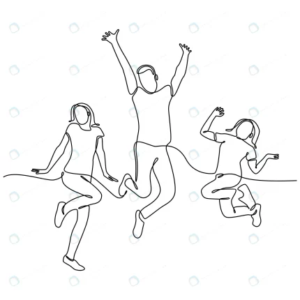 continuous line drawing happy family jumping vect crcd3e87269 size0.54mb 1 1 - title:graphic home - اورچین فایل - format: - sku: - keywords: p_id:353984
