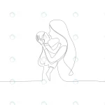 continuous line drawing mother kissing her baby h crc0944fee5 size0.36mb - title:Home - اورچین فایل - format: - sku: - keywords:وکتور,موکاپ,افکت متنی,پروژه افترافکت p_id:63922