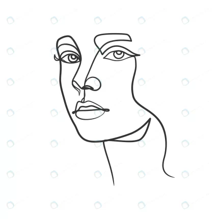 continuous line drawing woman face cute female li crc88ec7f25 size0.30mb - title:graphic home - اورچین فایل - format: - sku: - keywords: p_id:353984