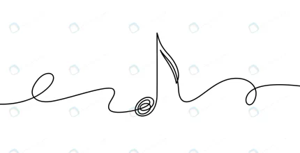 continuous line music note musical symbol one line rnd700 frp17562921 1 - title:graphic home - اورچین فایل - format: - sku: - keywords: p_id:353984