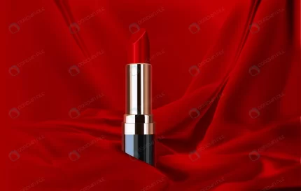 cosmetics design red lipstick red silk background crc02ab086d size3.33mb - title:graphic home - اورچین فایل - format: - sku: - keywords: p_id:353984