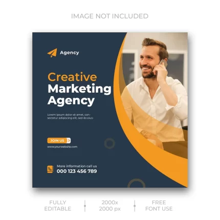 creative business marketing social media post template - title:graphic home - اورچین فایل - format: - sku: - keywords: p_id:353984