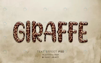 creative giraffe text effect crc82b7493b size70.64mb - title:graphic home - اورچین فایل - format: - sku: - keywords: p_id:353984