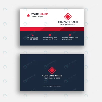 creative professional red black business card rnd650 frp26415907 - title:graphic home - اورچین فایل - format: - sku: - keywords: p_id:353984