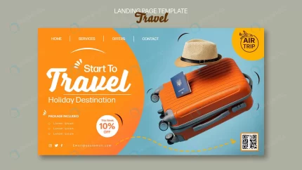 creative traveling landing page template rnd971 frp17879876 - title:graphic home - اورچین فایل - format: - sku: - keywords: p_id:353984