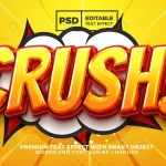 - crush comic glossy 3d editable text effect crcfec8f526 size8.33mb - Home