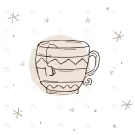 - cup tea with snowflakes white brown background ve crc3c24516a size1.02mb - Home