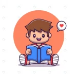 cut boy reading book cartoon icon illustration ki crc59f424aa size0.69mb - title:Home - اورچین فایل - format: - sku: - keywords:وکتور,موکاپ,افکت متنی,پروژه افترافکت p_id:63922