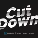 - cut down text effect design - Home