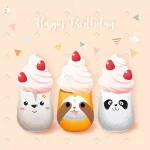 - cute animal pattern glass cupcakes birthday party crc26d7d8a9 size13.53mb - Home