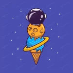 - cute astronaut ice cream cone cartoon vector icon crcffa3e3f3 size1.05mb - Home