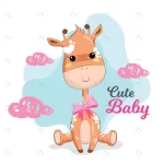 cute baby giraffe crcf08073bd size3.69mb - title:Home - اورچین فایل - format: - sku: - keywords:وکتور,موکاپ,افکت متنی,پروژه افترافکت p_id:63922