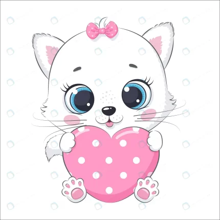 cute baby kitty with heart cartoon vector illustr crc0606c200 size1.58mb - title:graphic home - اورچین فایل - format: - sku: - keywords: p_id:353984