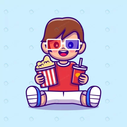 cute boy holding popcorn drink cartoon illustrati crc54c3d461 size0.81mb - title:graphic home - اورچین فایل - format: - sku: - keywords: p_id:353984