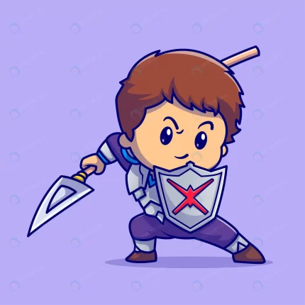 cute boy knight with shield spear cartoon vector crc567341e9 size1.88mb - title:graphic home - اورچین فایل - format: - sku: - keywords: p_id:353984
