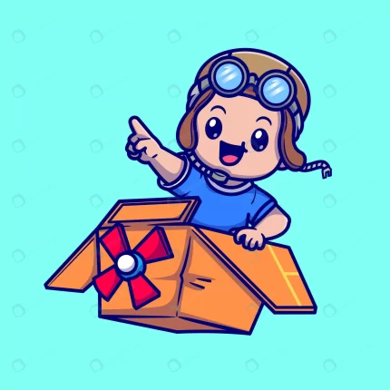 cute boy pilot driving cardboard box plane cartoo crcca5870a9 size1.55mb - title:graphic home - اورچین فایل - format: - sku: - keywords: p_id:353984