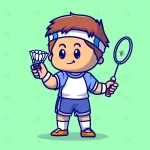 cute boy playing badminton cartoon vector icon il crcaacdb33f size2.05mb - title:Home - اورچین فایل - format: - sku: - keywords:وکتور,موکاپ,افکت متنی,پروژه افترافکت p_id:63922