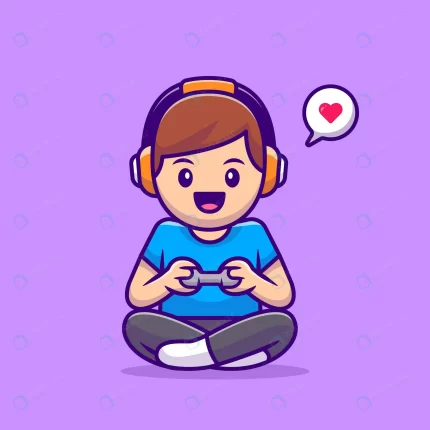 cute boy playing game cartoon vector illustration crceffd58d2 size0.62mb - title:graphic home - اورچین فایل - format: - sku: - keywords: p_id:353984