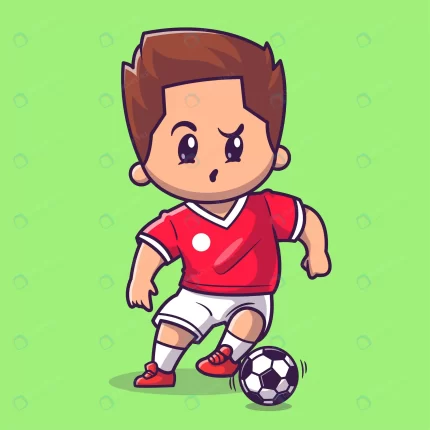 cute boy playing soccer cartoon vector icon illus crc9b65318c size1.70mb - title:graphic home - اورچین فایل - format: - sku: - keywords: p_id:353984
