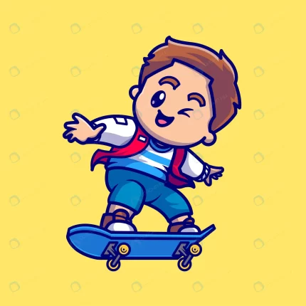 cute boy playing with skateboard cartoon vector i crcab9dedc2 size1.79mb - title:graphic home - اورچین فایل - format: - sku: - keywords: p_id:353984