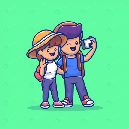 cute couple boy girl travelling together cartoon crca7abf0d8 size0.98mb - title:graphic home - اورچین فایل - format: - sku: - keywords: p_id:353984