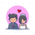 - cute couple marriage man woman cartoon icon illus crc435196a3 size0.67mb - Home