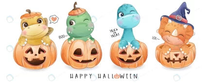 cute doodle dinosaur halloween day with watercolo crcd9d6fabf size16.90mb - title:graphic home - اورچین فایل - format: - sku: - keywords: p_id:353984