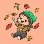 - cute girl autumn cartoon vector icon illustration crc3928ce4d size1.46mb - Home