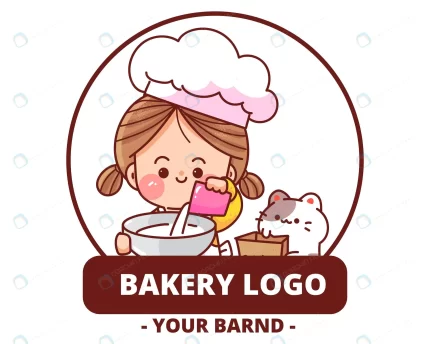 cute girl bakery logo homemade hand drawn cartoon crc49b114c2 size2.34mb - title:graphic home - اورچین فایل - format: - sku: - keywords: p_id:353984