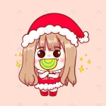 cute girl santa claus costume lollipop illustrati crcf1875c25 size2.3mb - title:Home - اورچین فایل - format: - sku: - keywords:وکتور,موکاپ,افکت متنی,پروژه افترافکت p_id:63922