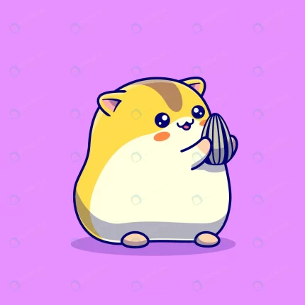 cute hamster eating sunflower seed cartoon illust crc048f0428 size0.83mb - title:graphic home - اورچین فایل - format: - sku: - keywords: p_id:353984