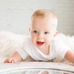 - cute happy 7 month baby girl diaper lying playing crcae9dc5b1 size1.57mb 4256x2832 - Home