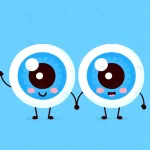 - cute healthy happy human eyeballs couple character rnd813 frp6973887 - Home