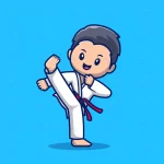 - cute karate kid cartoon icon illustration people crc5ce29045 size0.62mb - Home