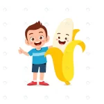 cute little boy stands with banana character crcd4744555 size0.94mb - title:Home - اورچین فایل - format: - sku: - keywords:وکتور,موکاپ,افکت متنی,پروژه افترافکت p_id:63922