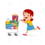 cute little girl push shopping cart full grocerie crc8bd92576 size1.68mb - title:Home - اورچین فایل - format: - sku: - keywords:وکتور,موکاپ,افکت متنی,پروژه افترافکت p_id:63922