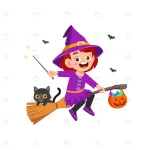 - cute little girl wear witch costume halloween crc0050a1ca size1.54mb - Home
