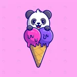 cute panda with ice cream cone cartoon icon illus crc2057558c size0.95mb 1 - title:Home - اورچین فایل - format: - sku: - keywords:وکتور,موکاپ,افکت متنی,پروژه افترافکت p_id:63922