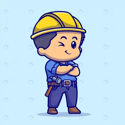 cute people contractor cartoon vector icon illust crc5c84b484 size1.50mb - title:graphic home - اورچین فایل - format: - sku: - keywords: p_id:353984