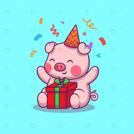 cute pig birthday party rnd745 frp8159236 - title:graphic home - اورچین فایل - format: - sku: - keywords: p_id:353984