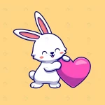 cute rabbit with love heart cartoon vector icon i crc462f9fe2 size0.98mb - title:Home - اورچین فایل - format: - sku: - keywords:وکتور,موکاپ,افکت متنی,پروژه افترافکت p_id:63922